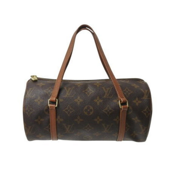 Louis Vuitton Leather Brown Papillon Handbag Monogram - Picture 1 of 9